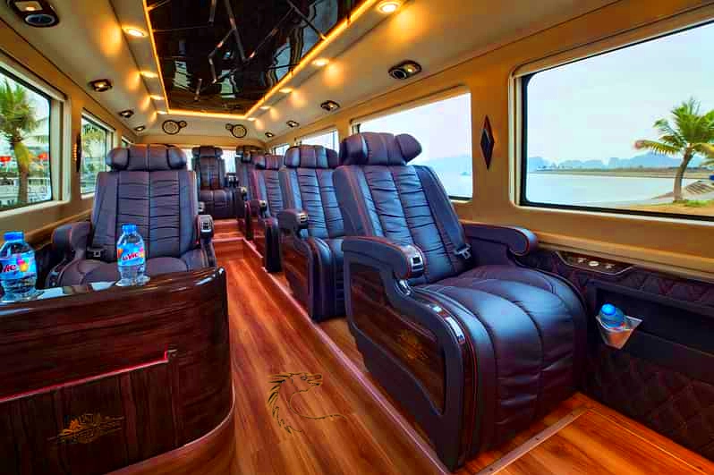 Interior of a VIP luxury vehicle in Vietnam