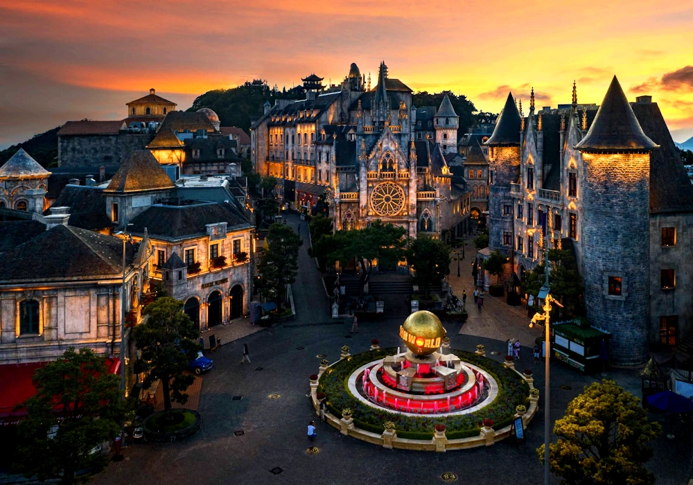 Канатная дорога Ba Na Hills, вид на джунгли и горы